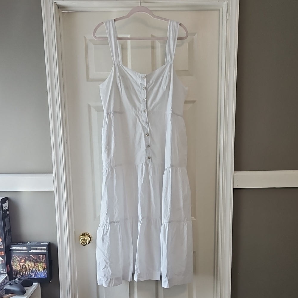 Madewell Elegant Button-Down Midi Dress